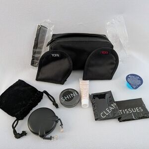 TUMI Black Travel 7" Toiletry Kit with Accessories
